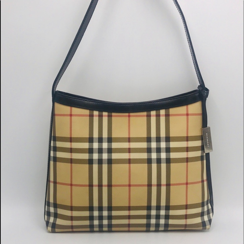 Rare Authentic Burberry Vintage Nova Check Hobo